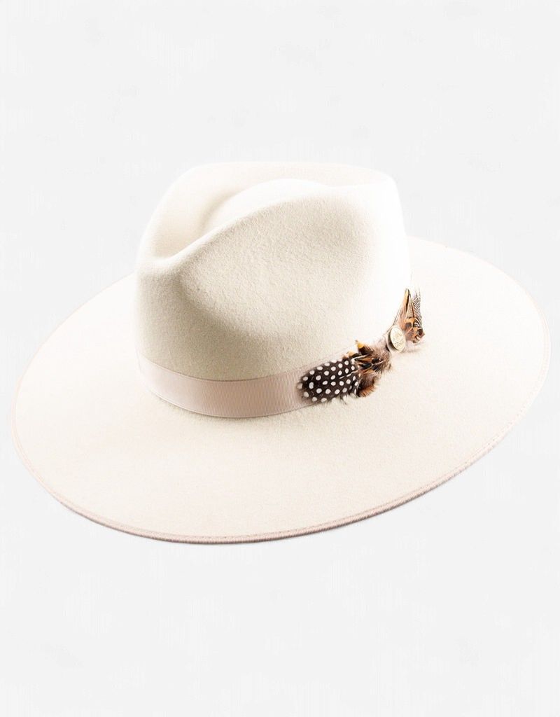 Midtown Wide Flat Brim Hat - Bone - Stetson