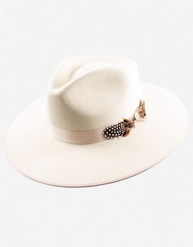 Midtown Wide Flat Brim Hat - Bone - Stetson