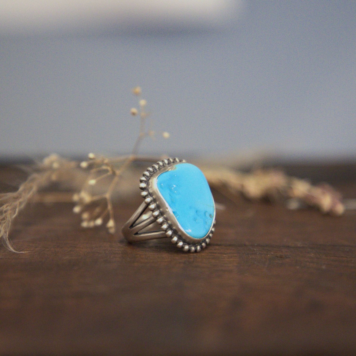 Morning Glory Turquoise Ring