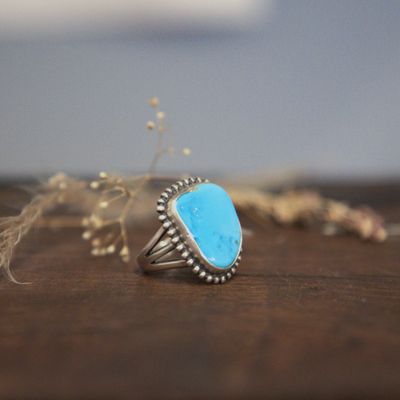 Morning Glory Turquoise Ring