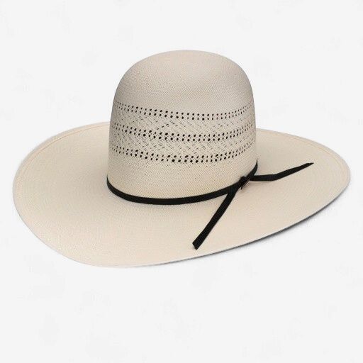 20X Chase Open Crown Straw Hat 4 1/2"