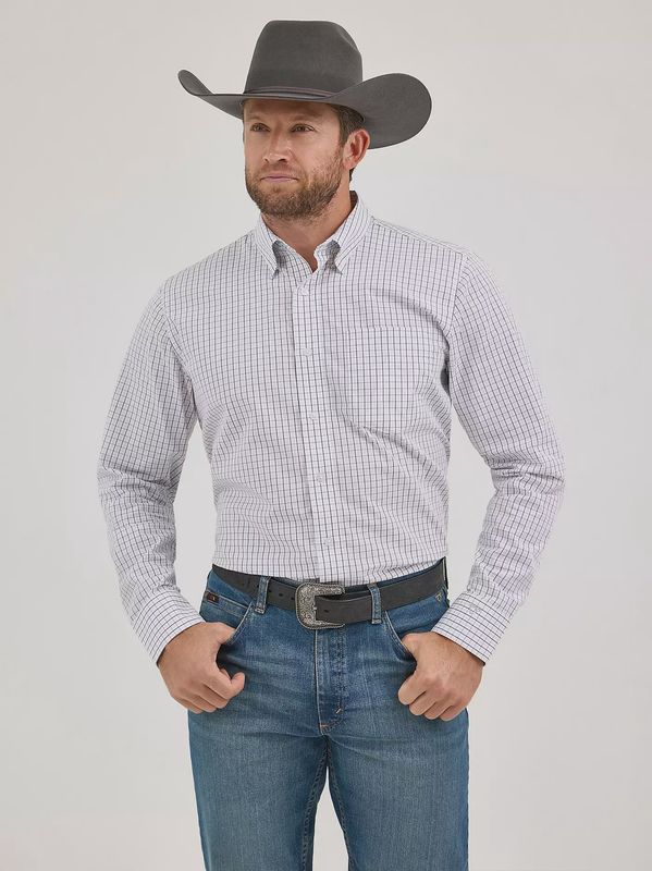 One Pocket Button Down Shirt - Windowpane