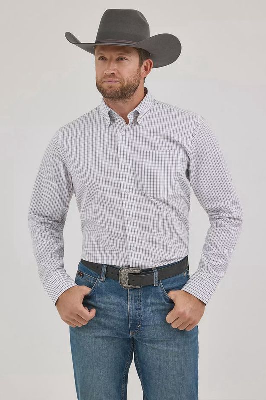 One Pocket Button Down Shirt - Windowpane