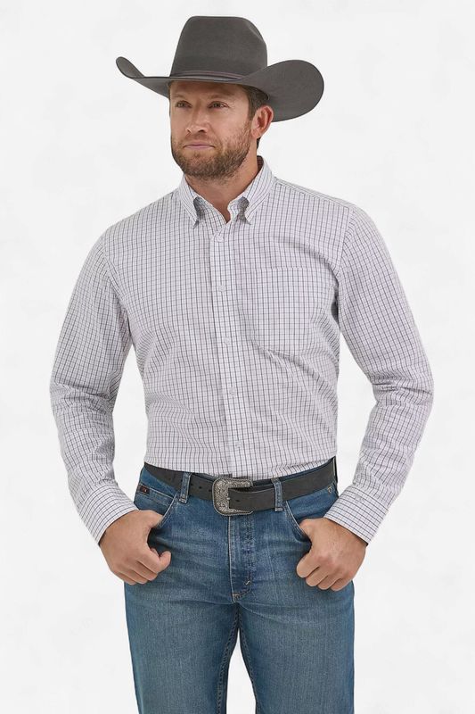 One Pocket Button Down Shirt - Windowpane