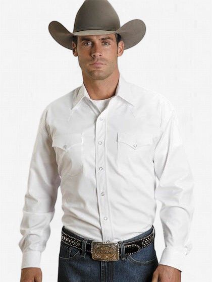 White Oxford Western Shirt - Stetson
