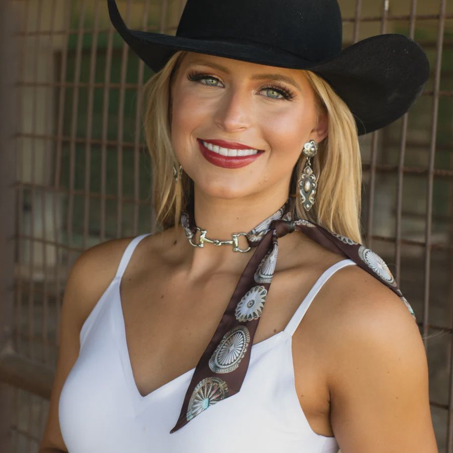 Fringe Scarves Snaffle Bit Accessory, COLOR: Silver