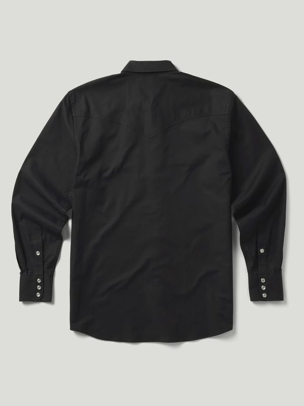Classic Western Button Down with Snaps - Black