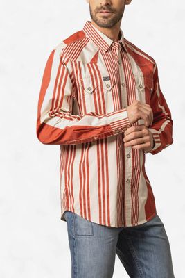 Bandit Dress Shirt - Brick Red - Kimes Ranch Bandit Dress Shirt - Brick Red - Kimes Ranch