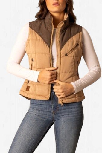 Lenora Vest - Coffee - Women's - Kimes Ranch