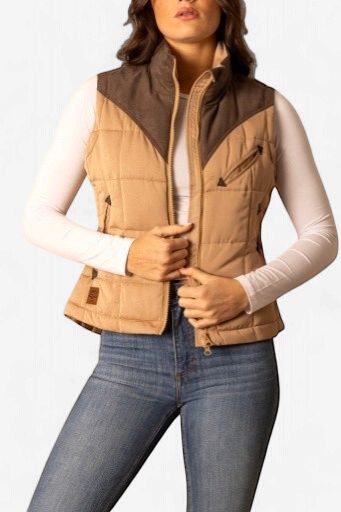 Lenora Vest - Coffee - Women's - Kimes Ranch