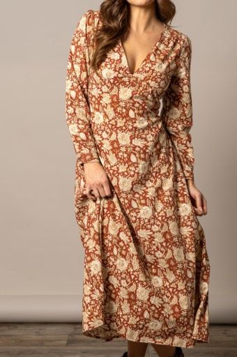 Georgia Dress - Burnt Red - Women's - Kimes Ranch, Size: S