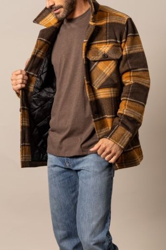 Marquette Jacket - Brown - Men's - Kimes Ranch, Colour: Brown, Size: M