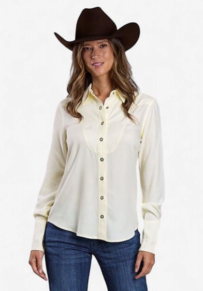 Solid Cream Western Shirt - Women's - Stetson