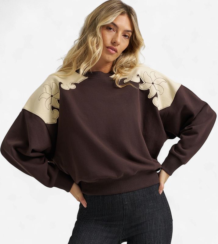 Wrangler x Lainey Wilson French Terry Crew Pullover