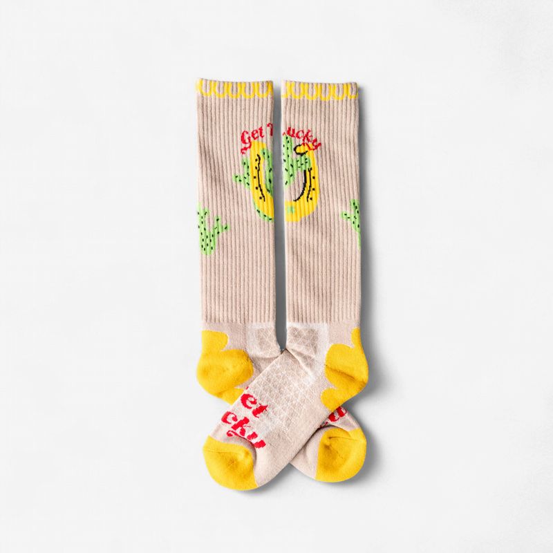 Get Lucky Tan Performance Boot Socks - Lucky Chuck