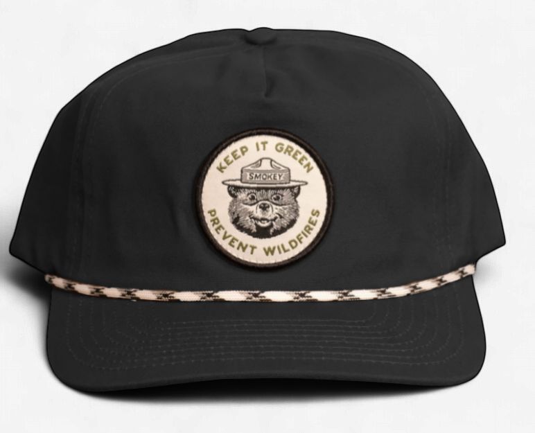 Keep it Green Smokey Bear Cap - Charcoal - Arden Collective