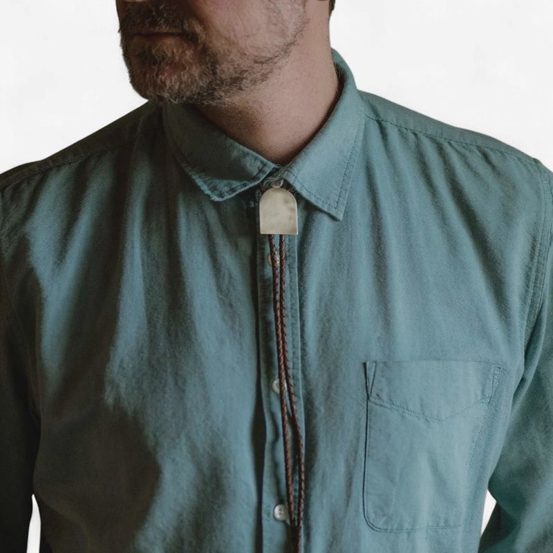 Soiree Bolo Tie - Black Leather - Commonform