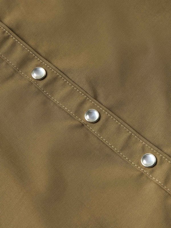 Embroidered Snap Shirt - Chestnut