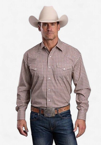 Diamond Geo Print Snap Shirt - Stetson