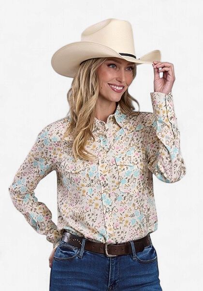 Prairie Floral Print Snap Shirt - Stetson