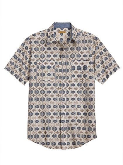 Serape Print Short Sleeve Shirt