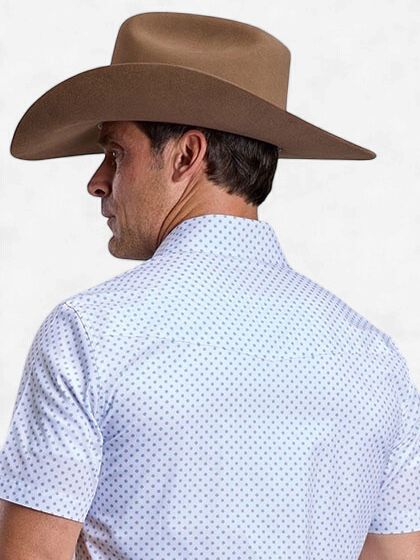 Men's Silver Spur Print Standard Fit/S/S Shirt