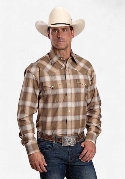 Gold Dust Plaid Snap Shirt - Men's