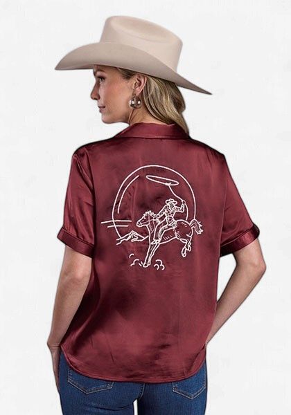 Satin Embroidered Snap Shirt - Stetson