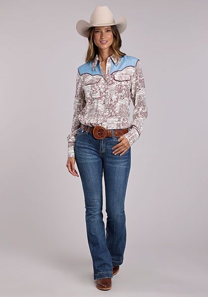 Desert Toile Shirt  - Women's - Stetson
