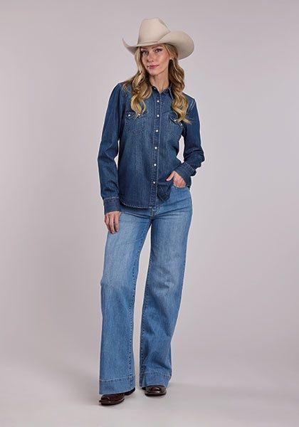 Sawtooth Pocket Denim Shirt