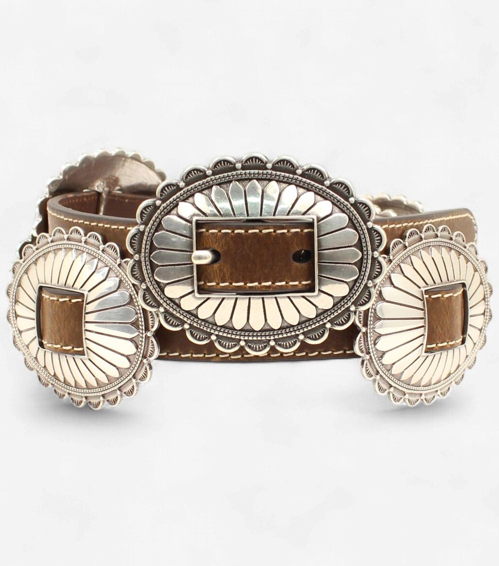 Oval Floral Concho Belt