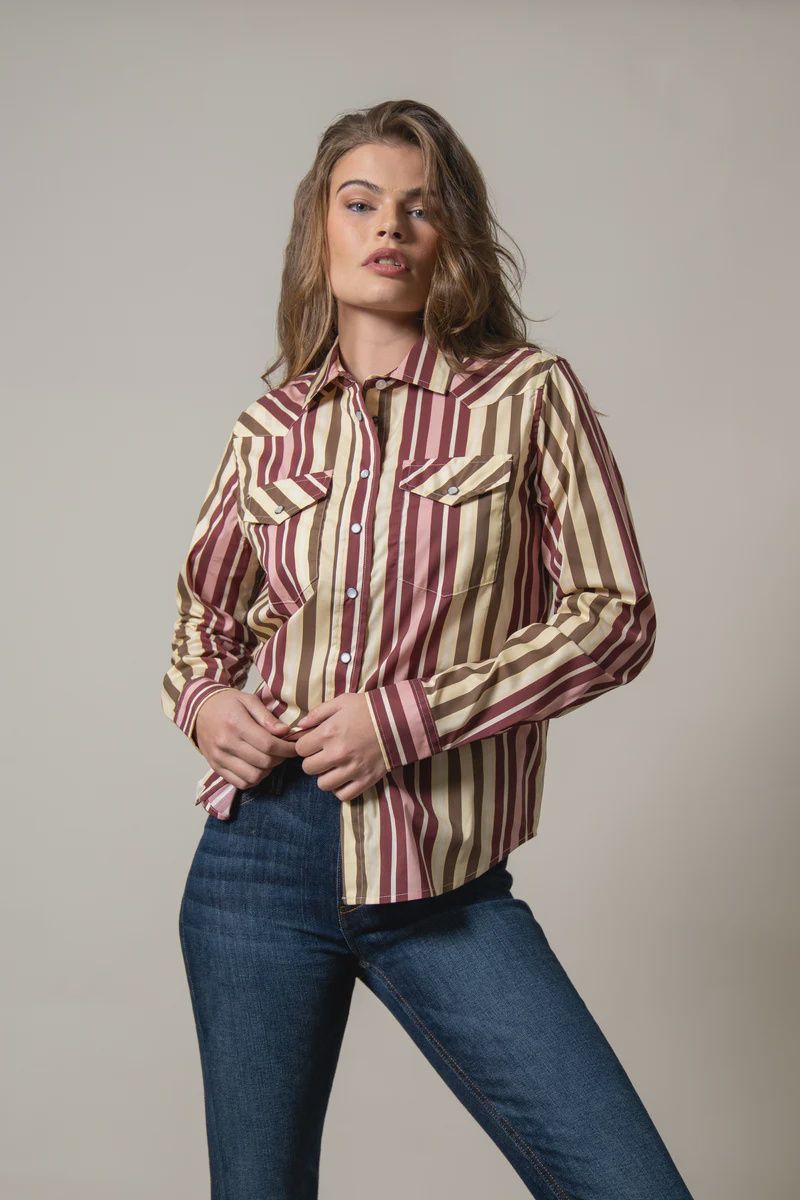 Kai Shirt - Maroon - Kimes Ranch, Size: S