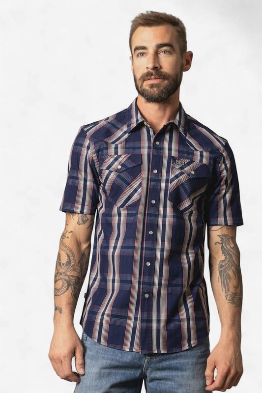Davis Shirt - Indigo - Kimes Ranch