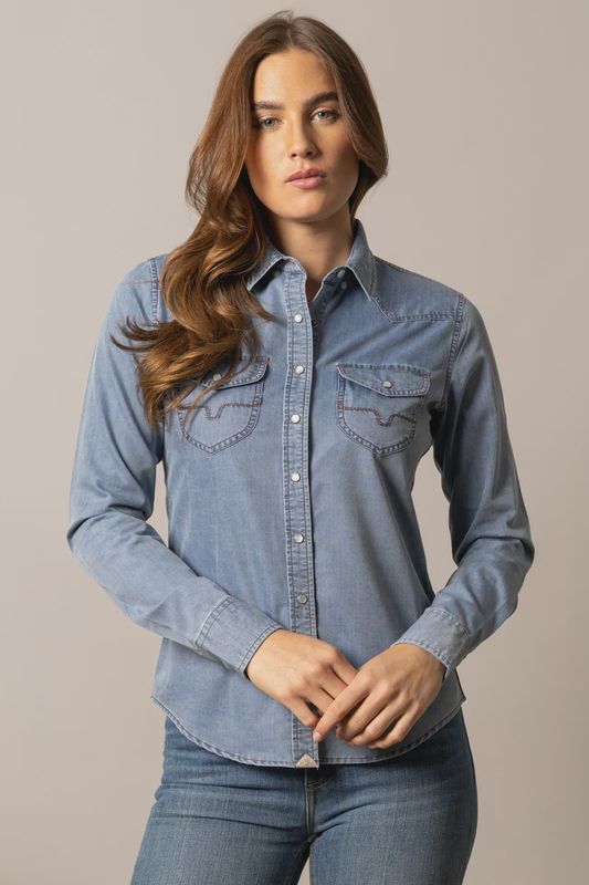 Flinn Denim Shirt - Women's - Kimes Ranch