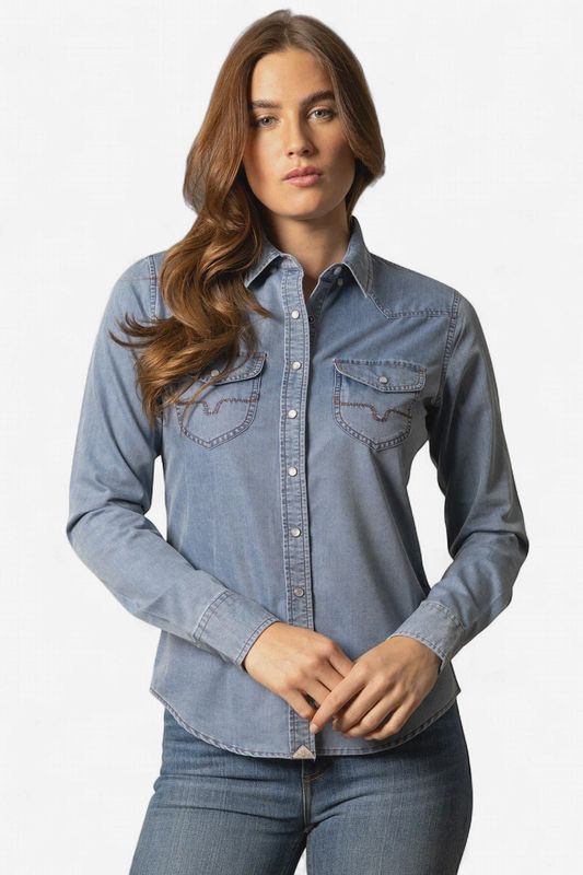 Flinn Denim Shirt - Women's - Kimes Ranch