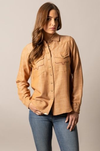Lacy Shirt - Tobacco - Kimes Ranch, Size: S