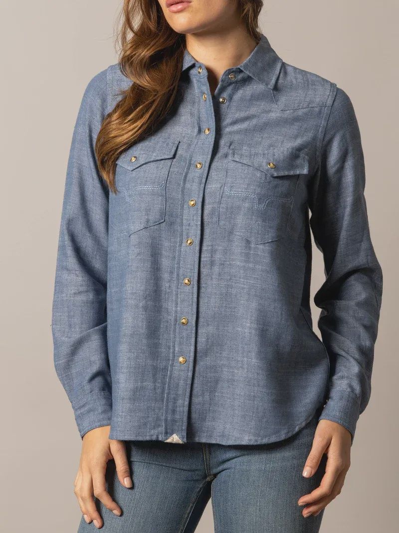 Lacy Shirt - Blue - Kimes Ranch