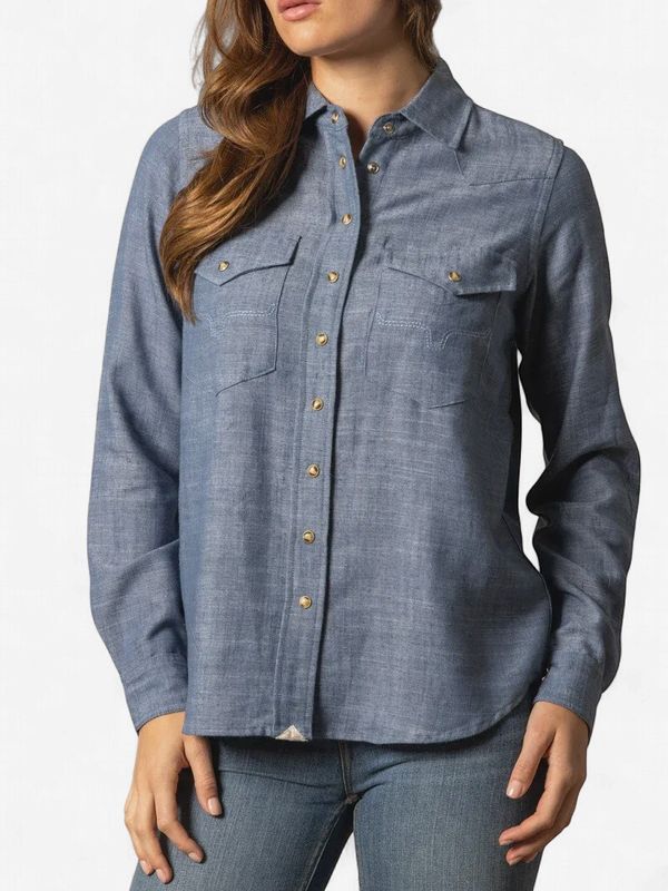 Lacy Shirt - Blue - Kimes Ranch