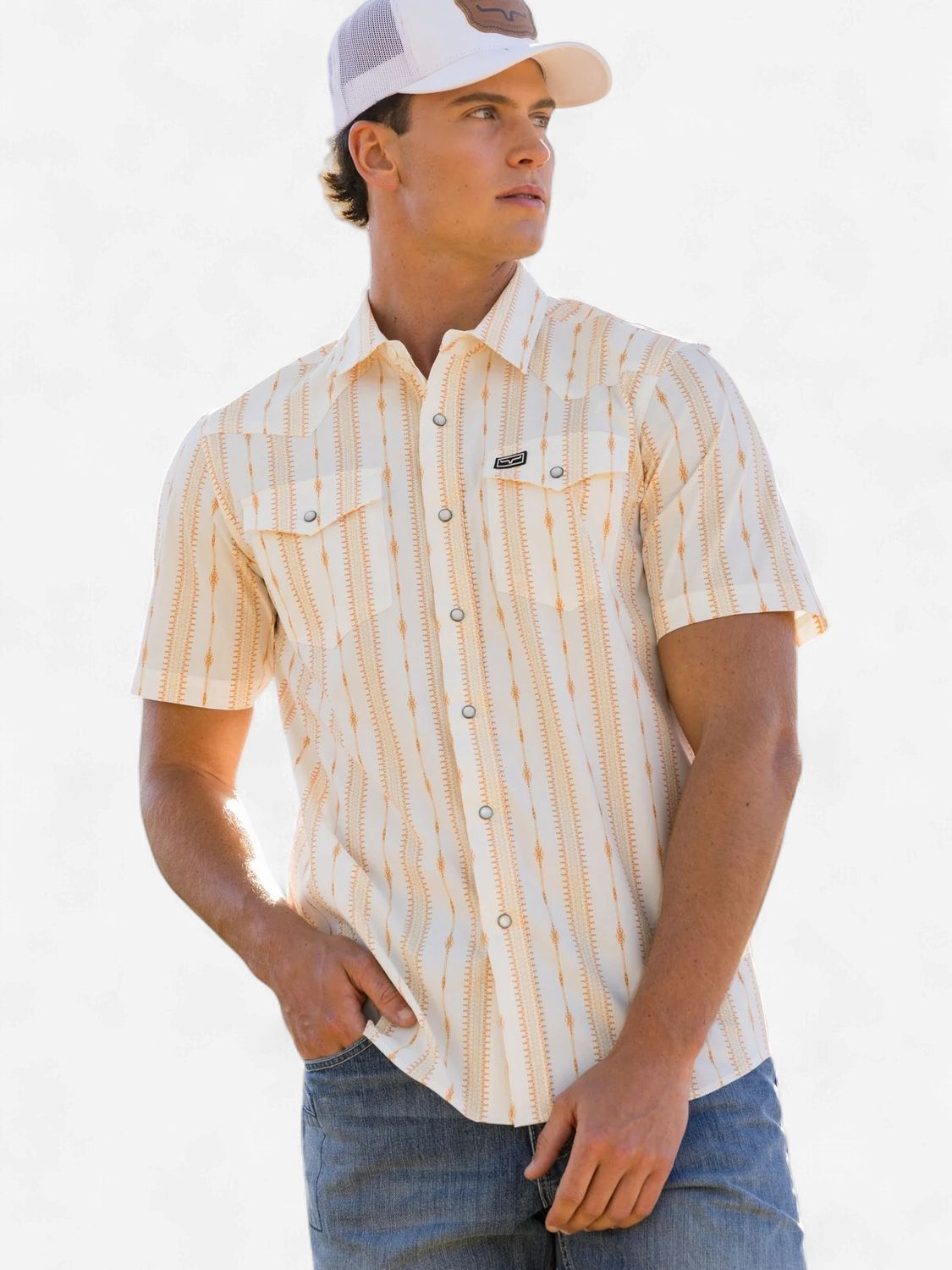 Sonny Shirt - Orange - Kimes Ranch