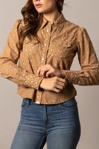 Etoile L/S Shirt - Tobacco - Women's - Kimes Ranch, Size: S