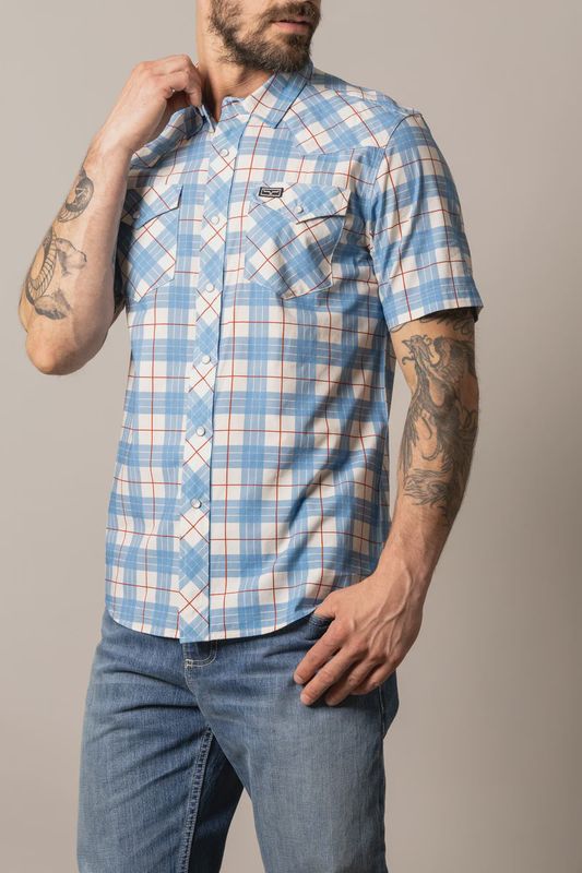 Spade Shirt - Blue - Kimes Ranch
