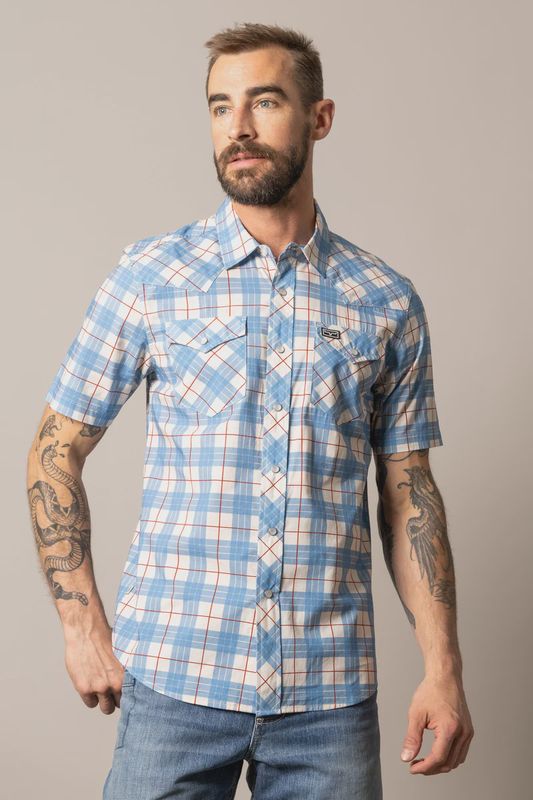 Spade Shirt - Blue - Kimes Ranch