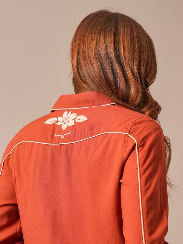 Stevie Shirt - Burnt Red - Kimes Ranch
