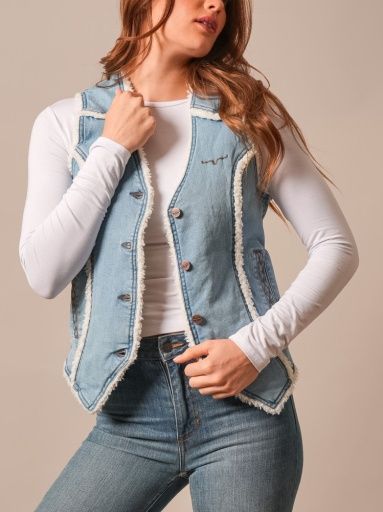 Loni Vest - Indigo - Women's - Kimes Ranch, Size: S