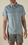 The Wyatt Pearl Snap S/S Shirt - Washed Indigo - Men's - Sendero, Size: M