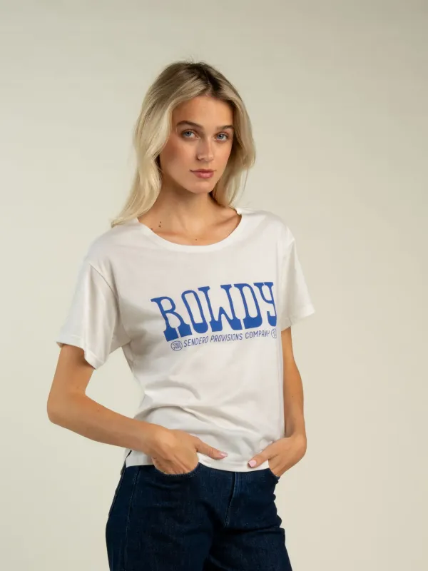 Rowdy Basic Tee - Vintage White - Sendero