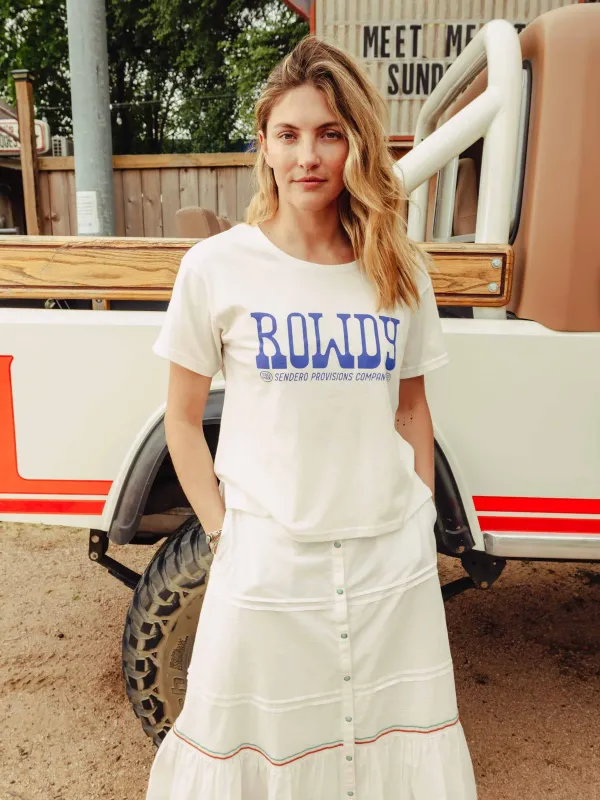 Rowdy Basic Tee - Vintage White - Sendero