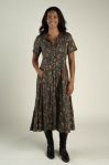 La Dahlia Dress - Copper Floral - Women's - Sendero, Size: S