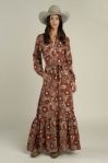 Miradora Dress - Desert Floral Copper - Women's - Sendero, Size: XS