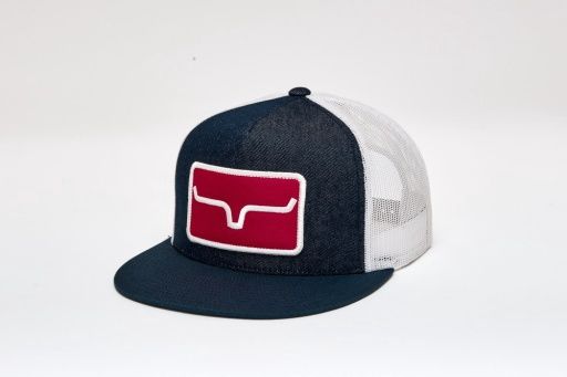 Banner Ventilated Hat - Denim - Kimes Ranch, COLOR: DENIM